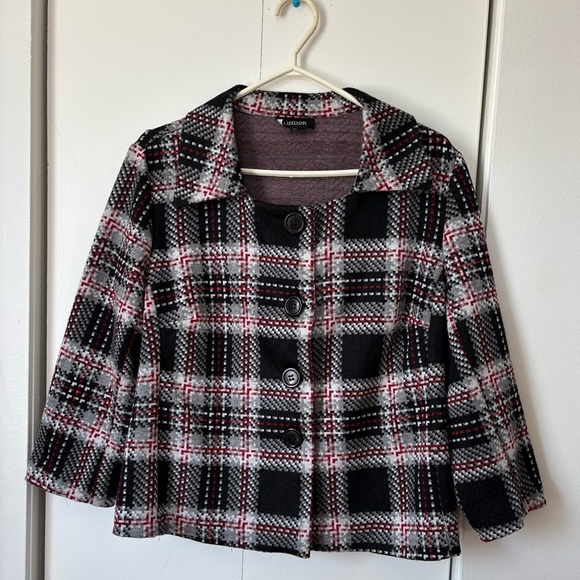🎉4/30$🎉 Lindor Vintage Plaid Jacket✨ Size 14 — 8/10 - Picture 1 of 4
